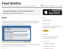 Tablet Screenshot of feednotifier.com